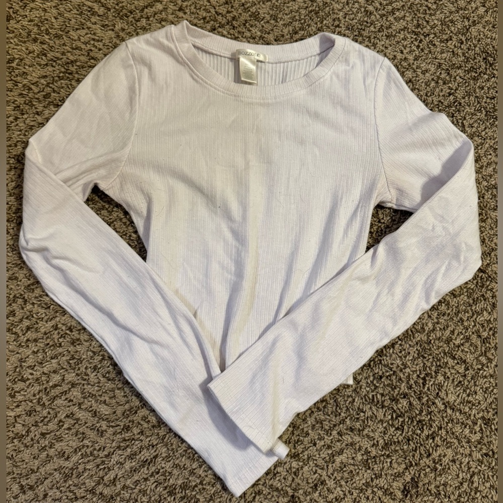 Bozzolo Long Sleeve White T-shirt